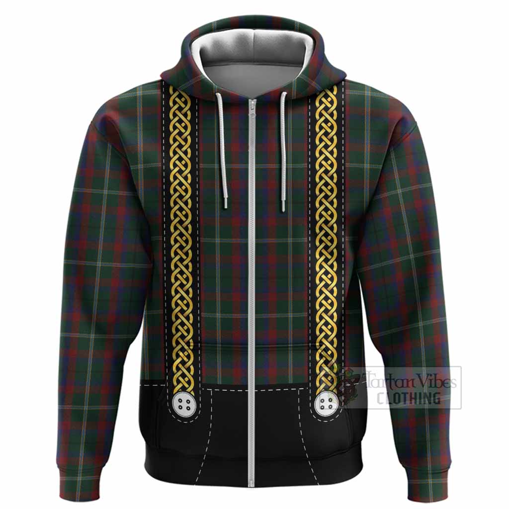 Mayo Tartan Lederhosen Costume Hoodie Scotland Celtic Knot Motif