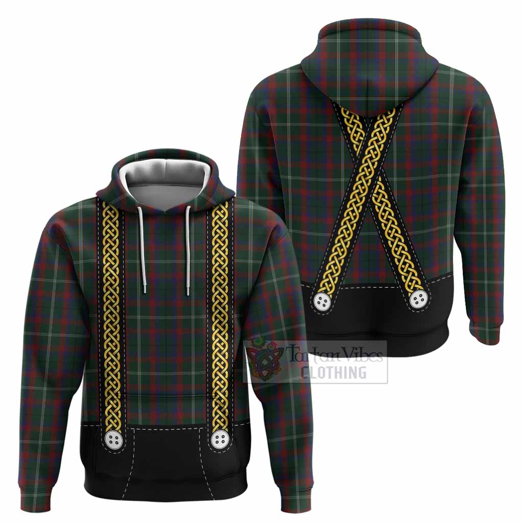 Mayo Tartan Lederhosen Costume Hoodie Scotland Celtic Knot Motif