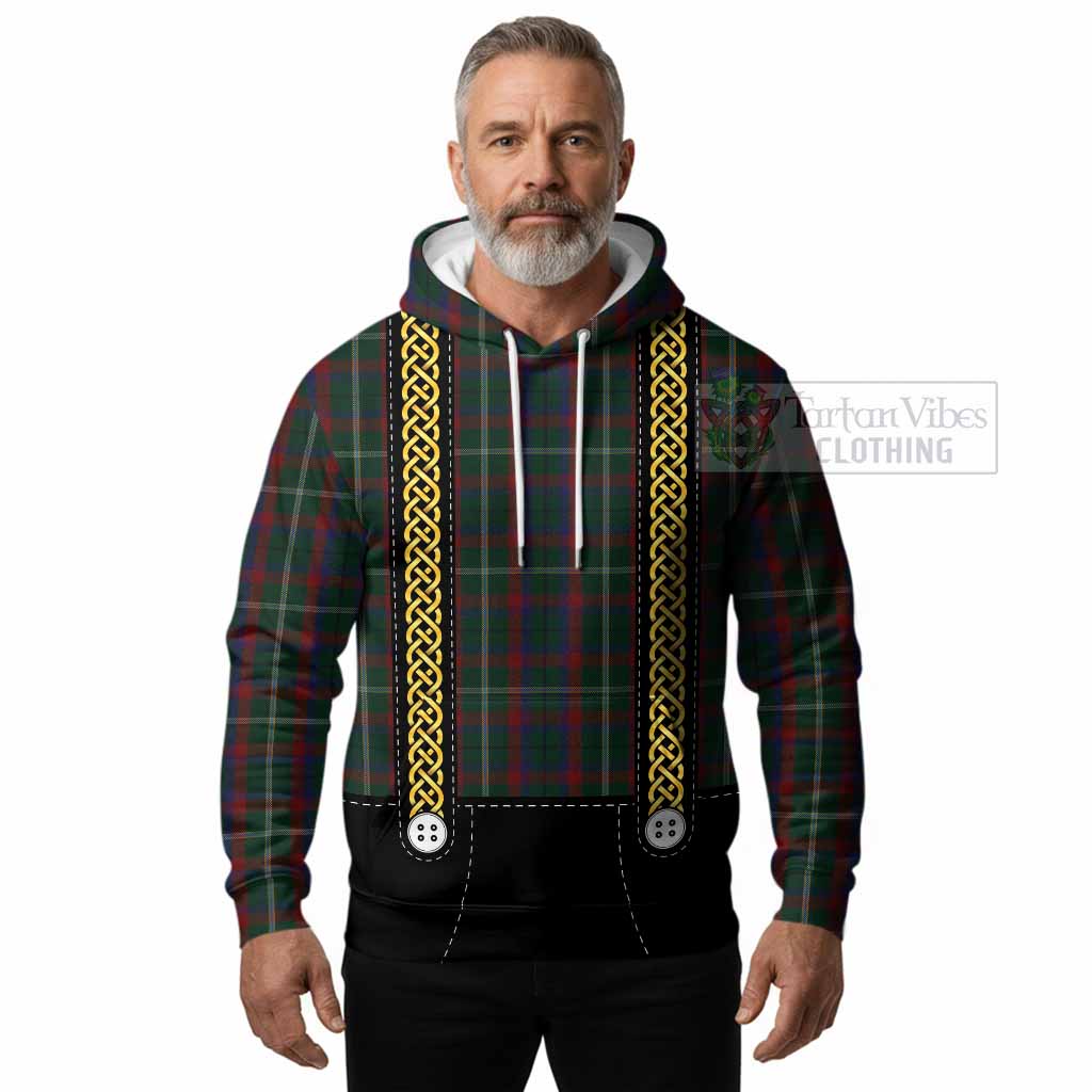 Mayo Tartan Lederhosen Costume Hoodie Scotland Celtic Knot Motif