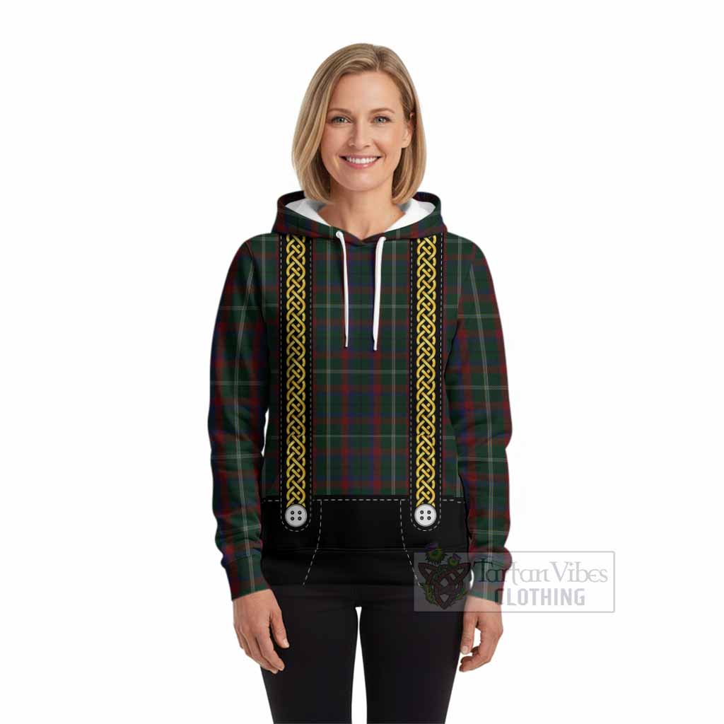 Mayo Tartan Lederhosen Costume Hoodie Scotland Celtic Knot Motif