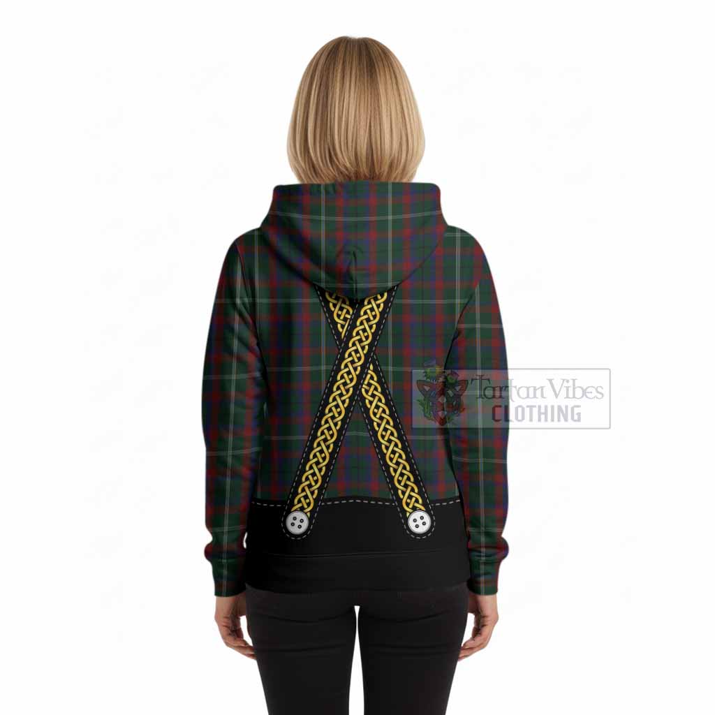 Mayo Tartan Lederhosen Costume Hoodie Scotland Celtic Knot Motif