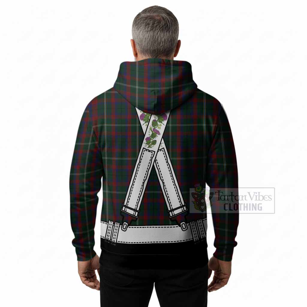 Mayo Tartan Lederhosen Costume Hoodie Scotland Thistle Floral