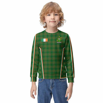 McAdam Irish Clan Coat of Arm Tartan Kid Knitted Sweatshirt Flag Style