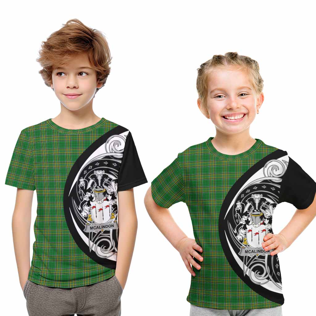 McAlindon Irish Clan Kid T-Shirt Celtic Circle Style Youth XL Size14 - Tartan Vibes Clothing