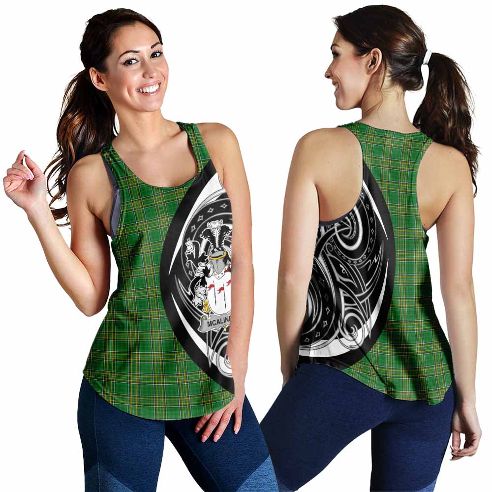 Tartan Vibes Clothing McAlindon Irish Clan Women's Racerback Tanks Celtic Circle Style