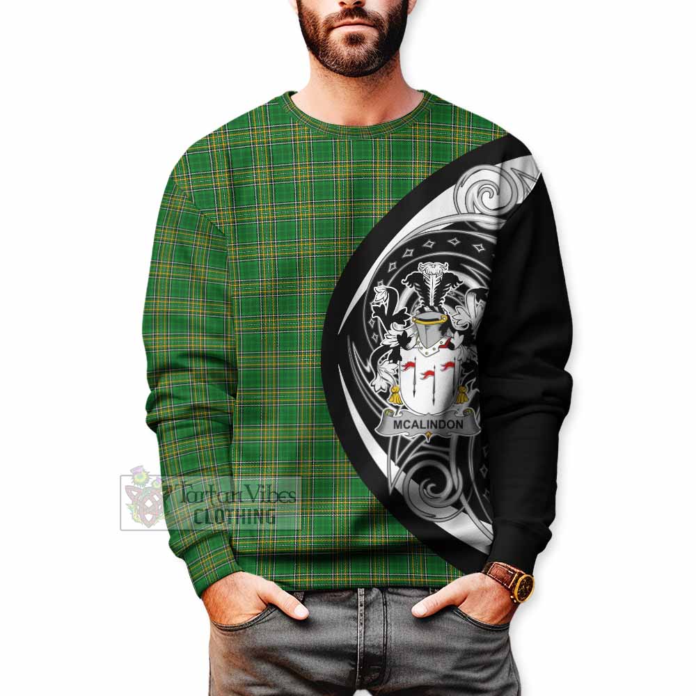 Tartan Vibes Clothing McAlindon Irish Clan Sweatshirt Celtic Circle Style