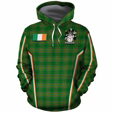 McAlindon Irish Clan Coat of Arm Tartan Cotton Hoodie Flag Style