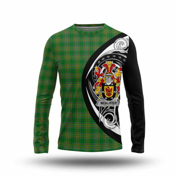 McAlister Irish Clan Long Sleeve T-Shirt Celtic Circle Style Unisex - Tartan Vibes Clothing