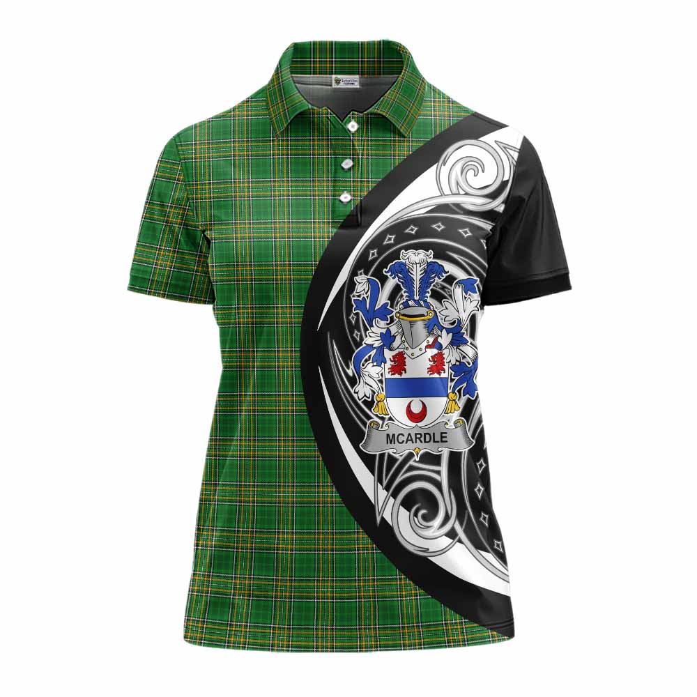 McArdle Irish Clan Women's Polo Shirt Celtic Circle Style Women - Tartan Vibes Clothing