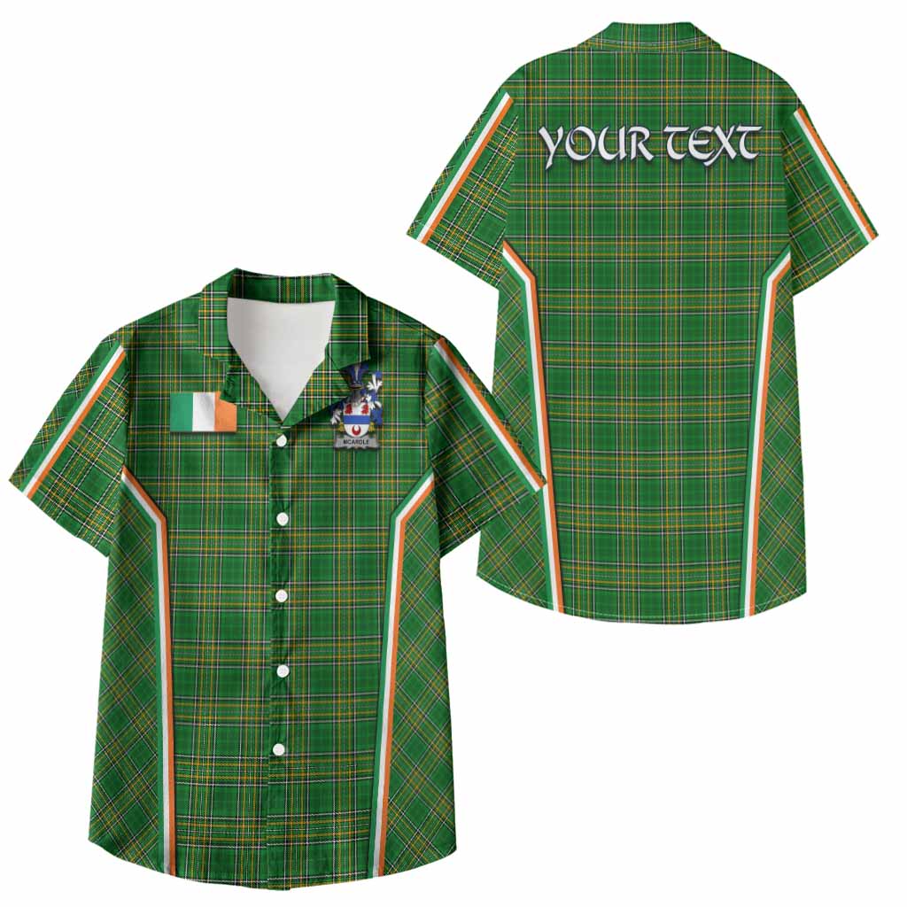 McArdle Irish Clan Coat of Arm Tartan Kid Hawaiian Shirt Flag Style
