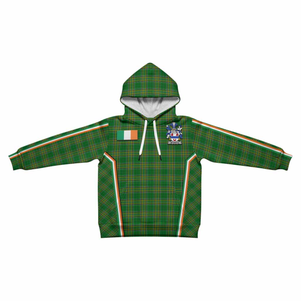 McArdle Irish Clan Coat of Arm Tartan Kid Hoodie Flag Style