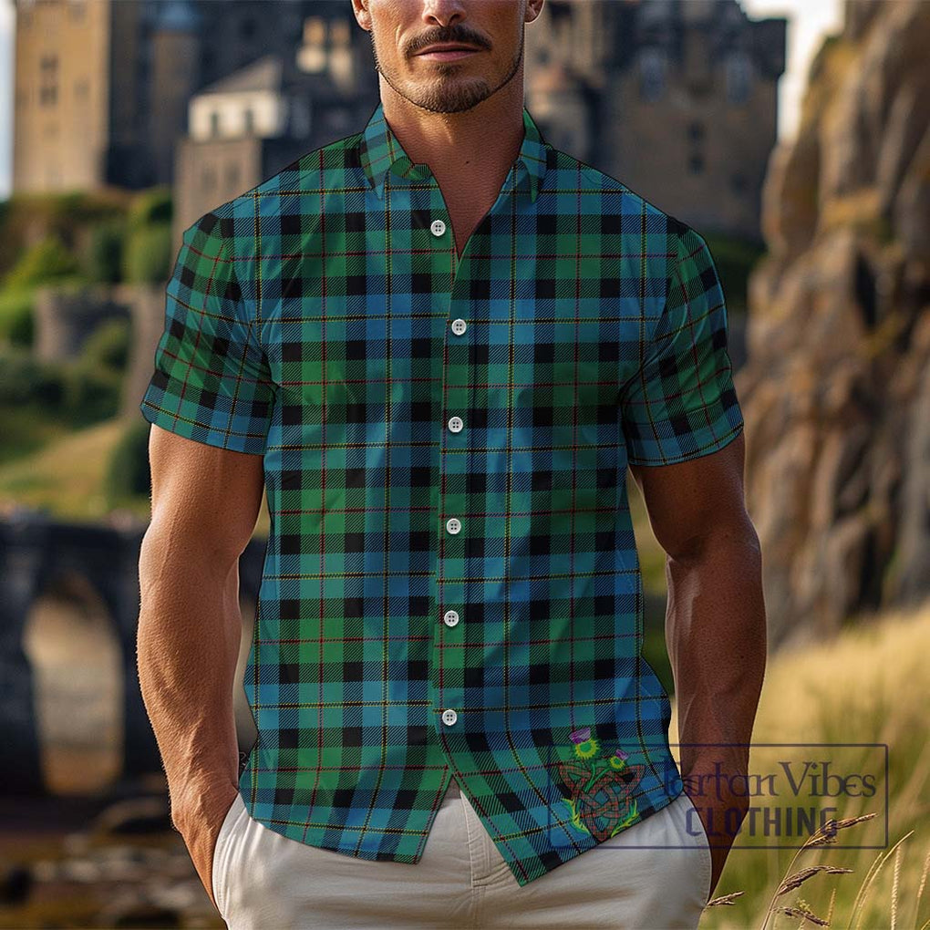 McAskill Ancient Tartan Cotton Hawaiian Shirt Kid - Tartan Vibes Clothing