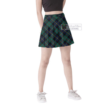 McAskill Modern Tartan Women's Plated Mini Skirt Cross Style Female - Tartan Vibes Clothing