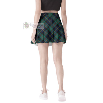McAskill Modern Tartan Women's Plated Mini Skirt Cross Style - Tartan Vibes Clothing