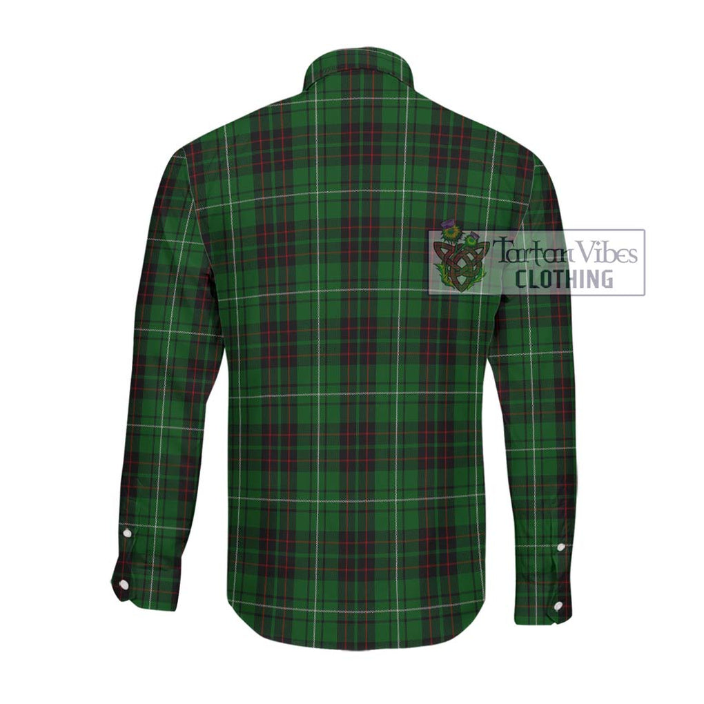 McAuley of Lewis Tartan Long Sleeve Button Shirt with Family Crest DNA In Me Style - Tartanvibesclothing Shop