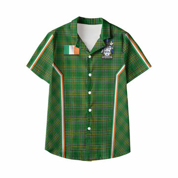 McAuliffe Irish Clan Coat of Arm Tartan Kid Hawaiian Shirt Flag Style