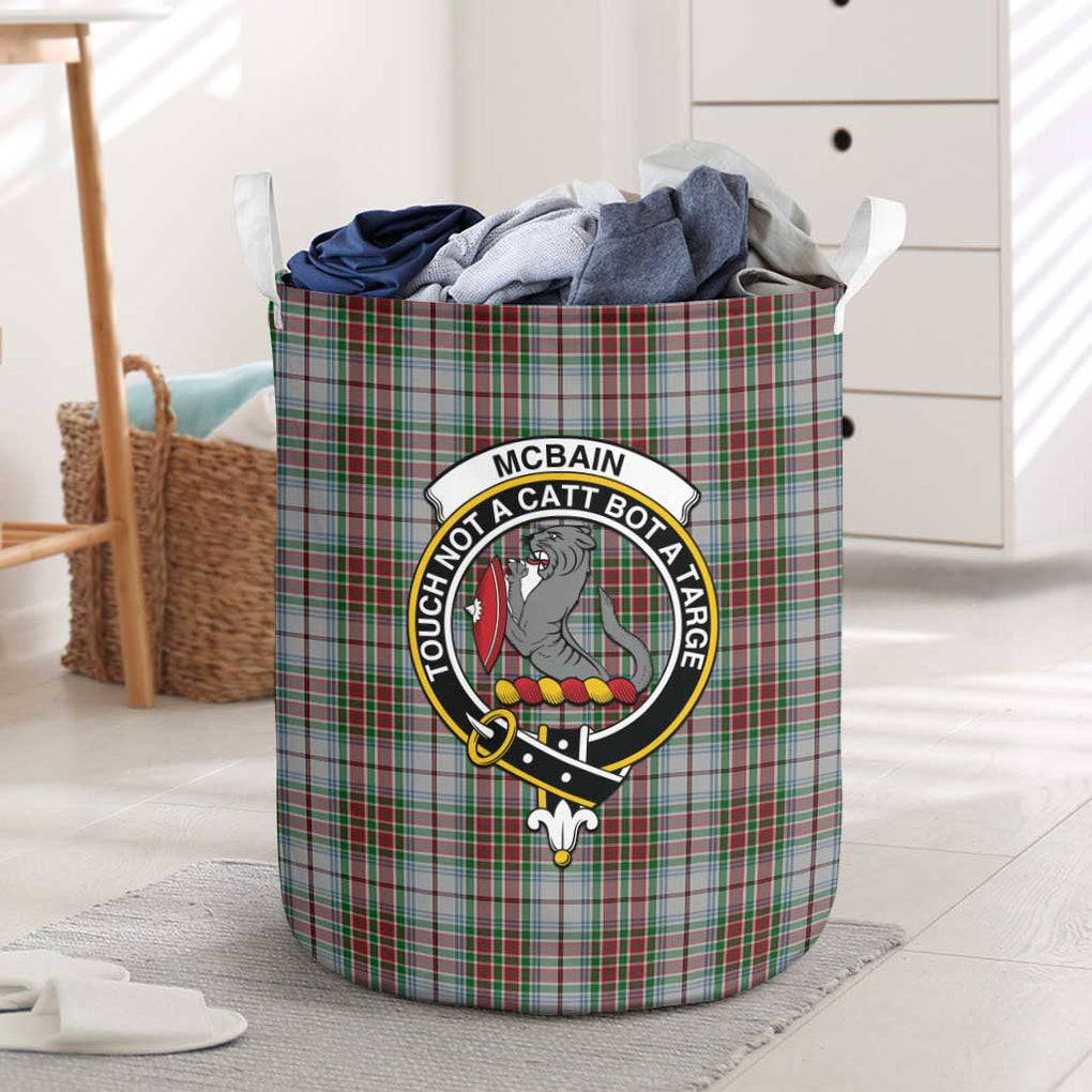 Brown Plaid Tartan Laundry Basket