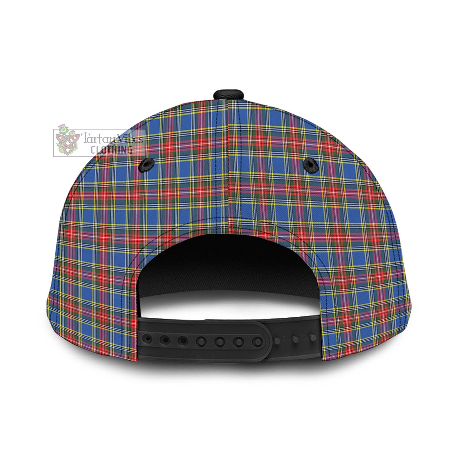 Tartan Vibes Clothing McBeth Tartan Classic Cap with Family Crest In Me Style