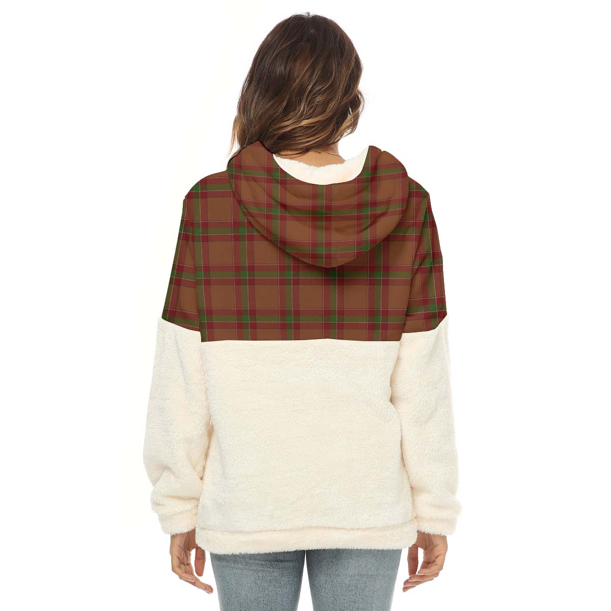 McBrayer Tartan Women's Borg Fleece Hoodie With Half Zip - Tartan Vibes Clothing