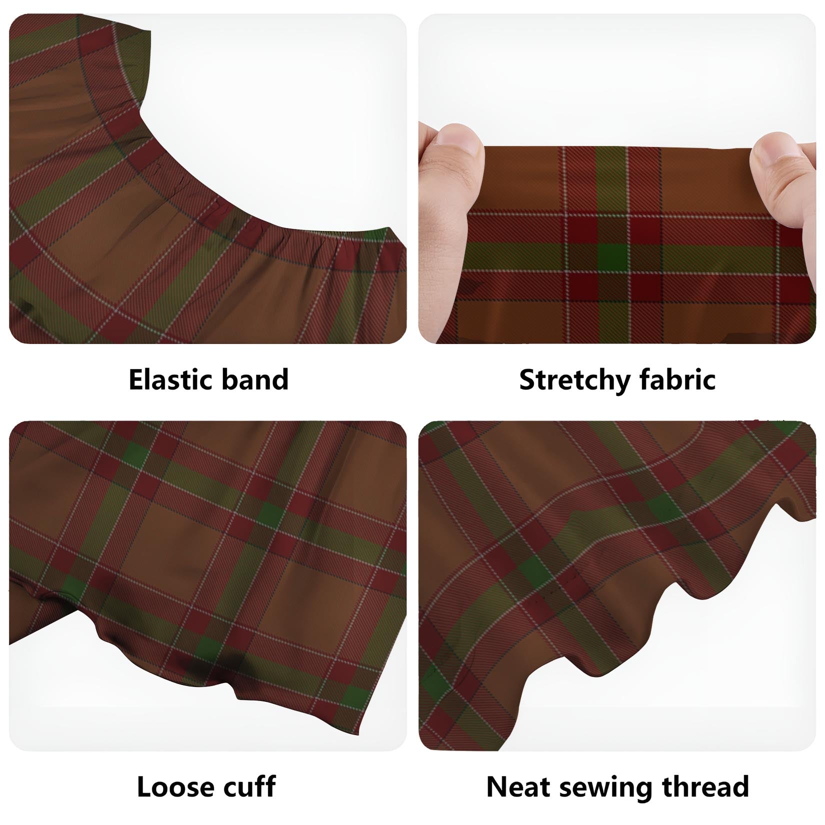 McBrayer Tartan Off Shoulder Long Dress - Tartan Vibes Clothing