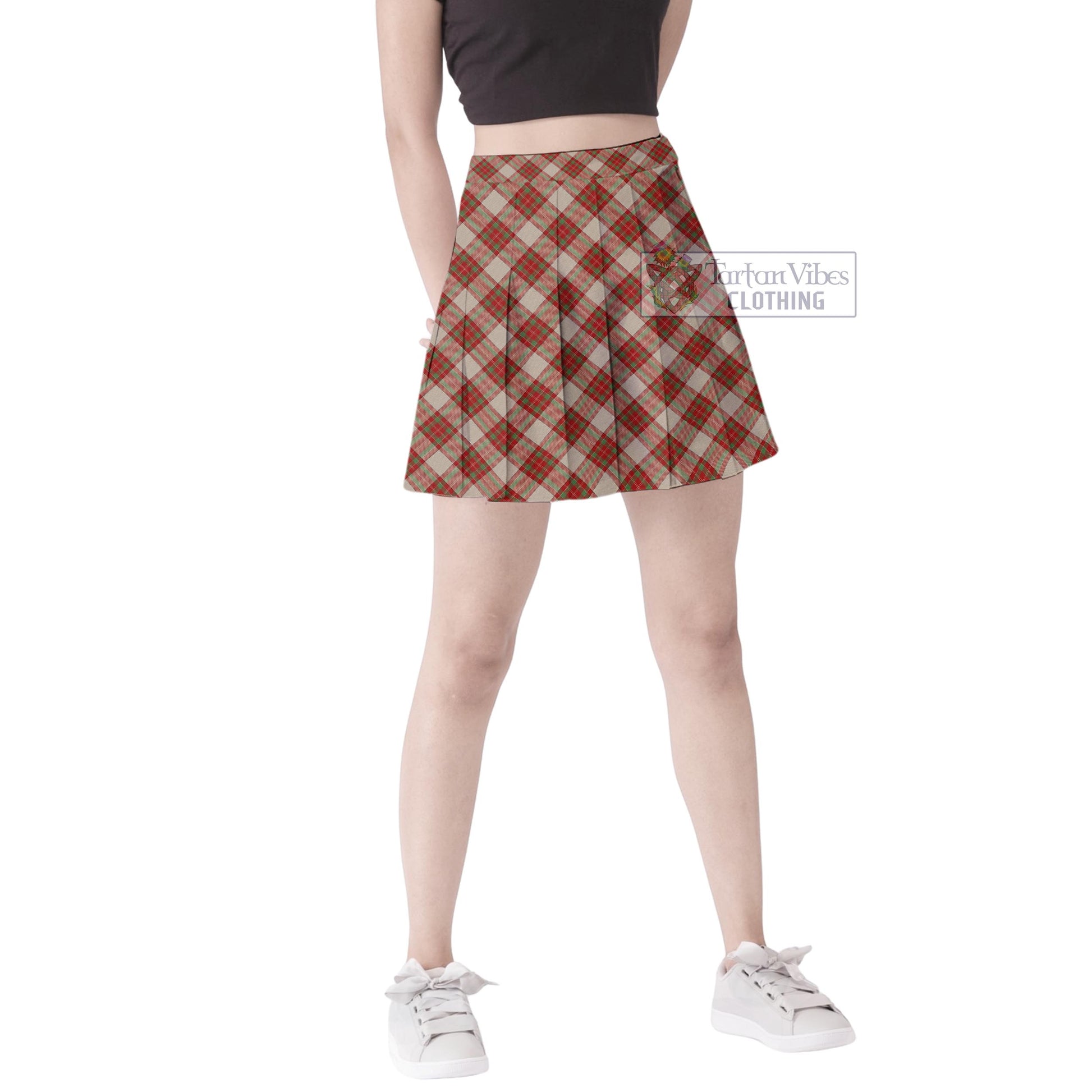 McBrayer Dress Tartan Women's Plated Mini Skirt Cross Style Female - Tartan Vibes Clothing