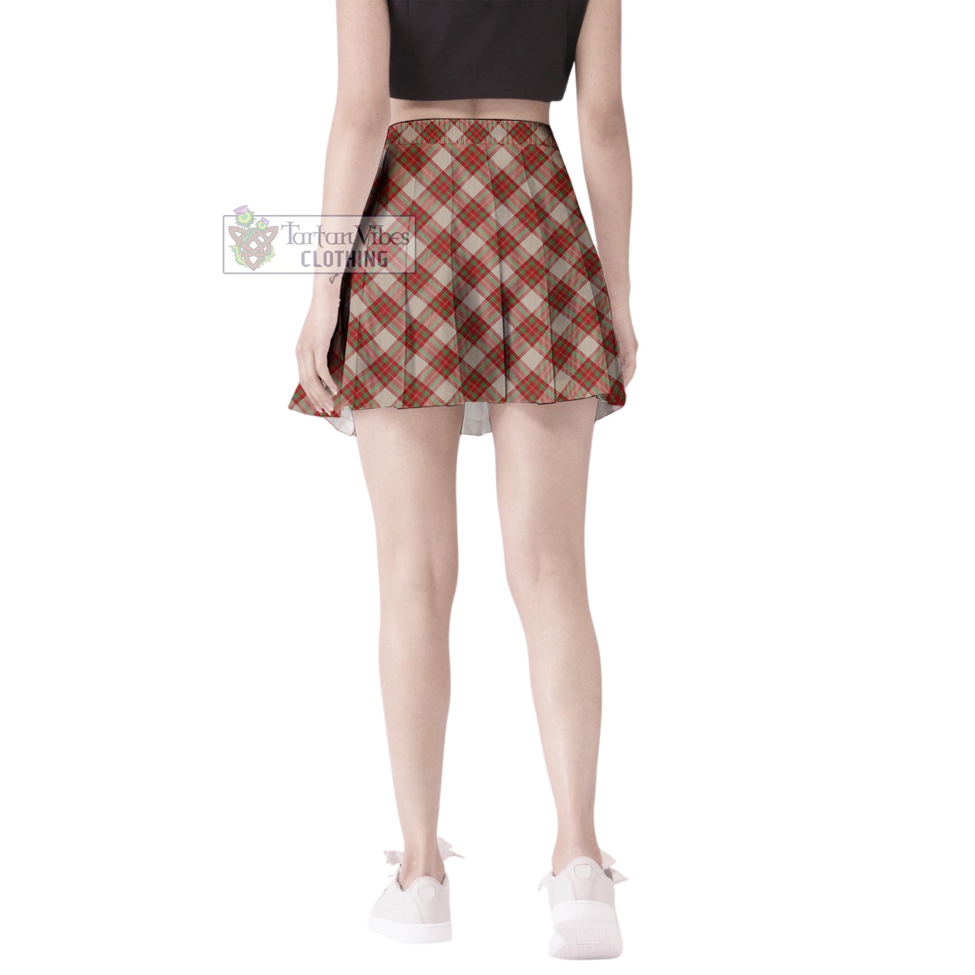 McBrayer Dress Tartan Women's Plated Mini Skirt Cross Style - Tartan Vibes Clothing