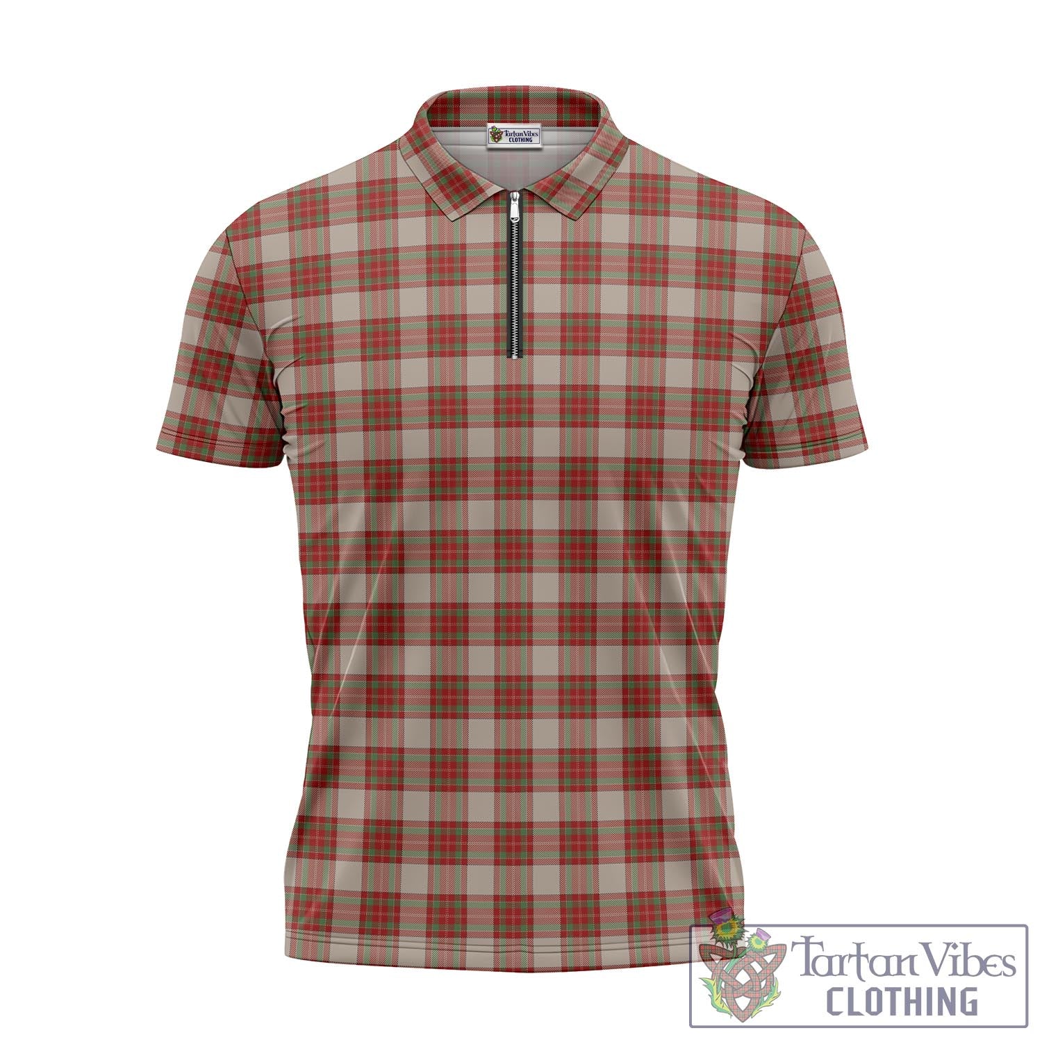 McBrayer Dress Tartan Zipper Polo Shirt - Tartan Vibes Clothing