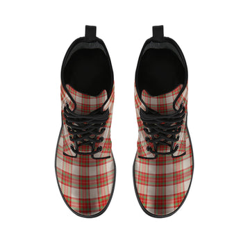 McBrayer Dress Tartan Leather Boots - Tartan Vibes Clothing