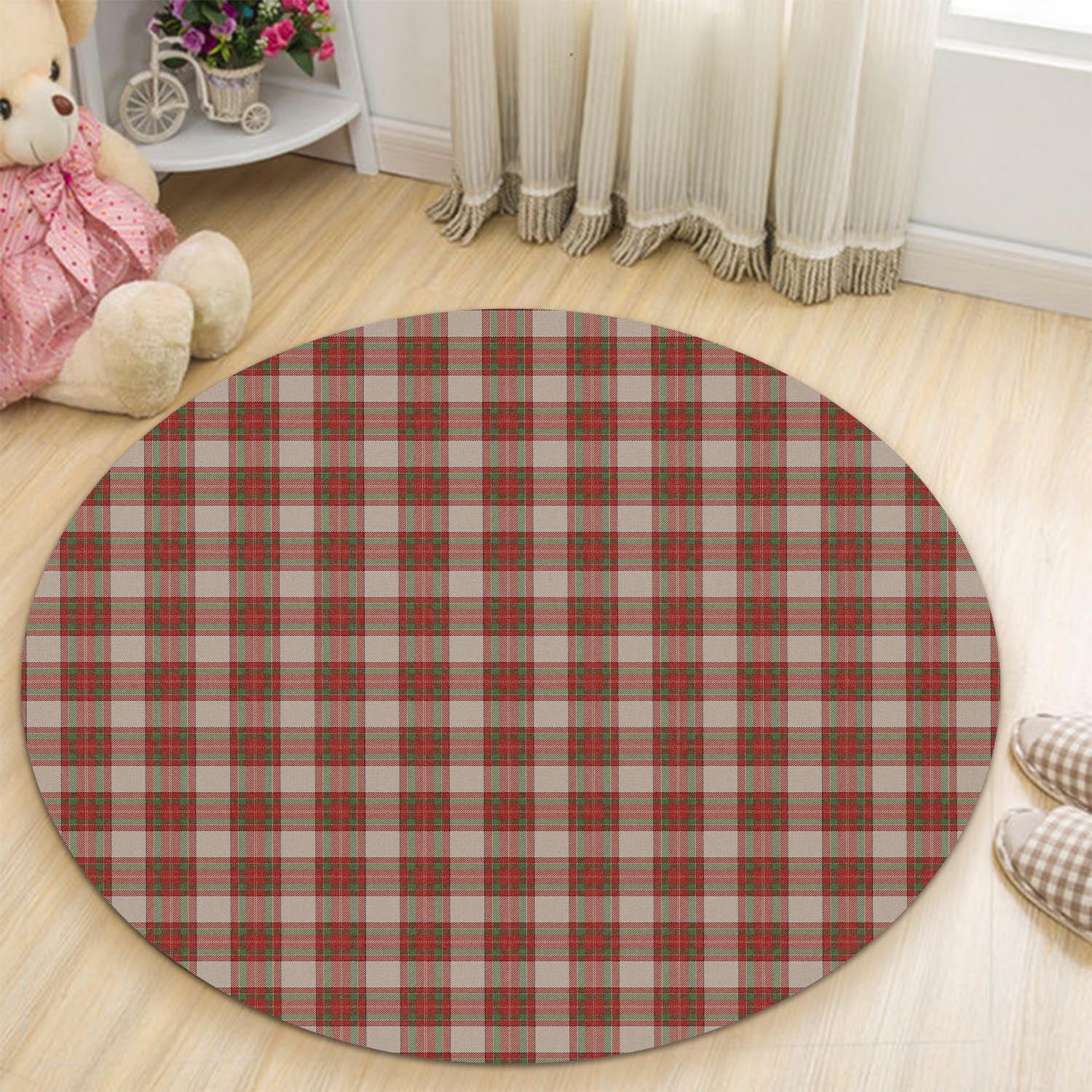 McBrayer Dress Tartan Round Rug - Tartan Vibes Clothing