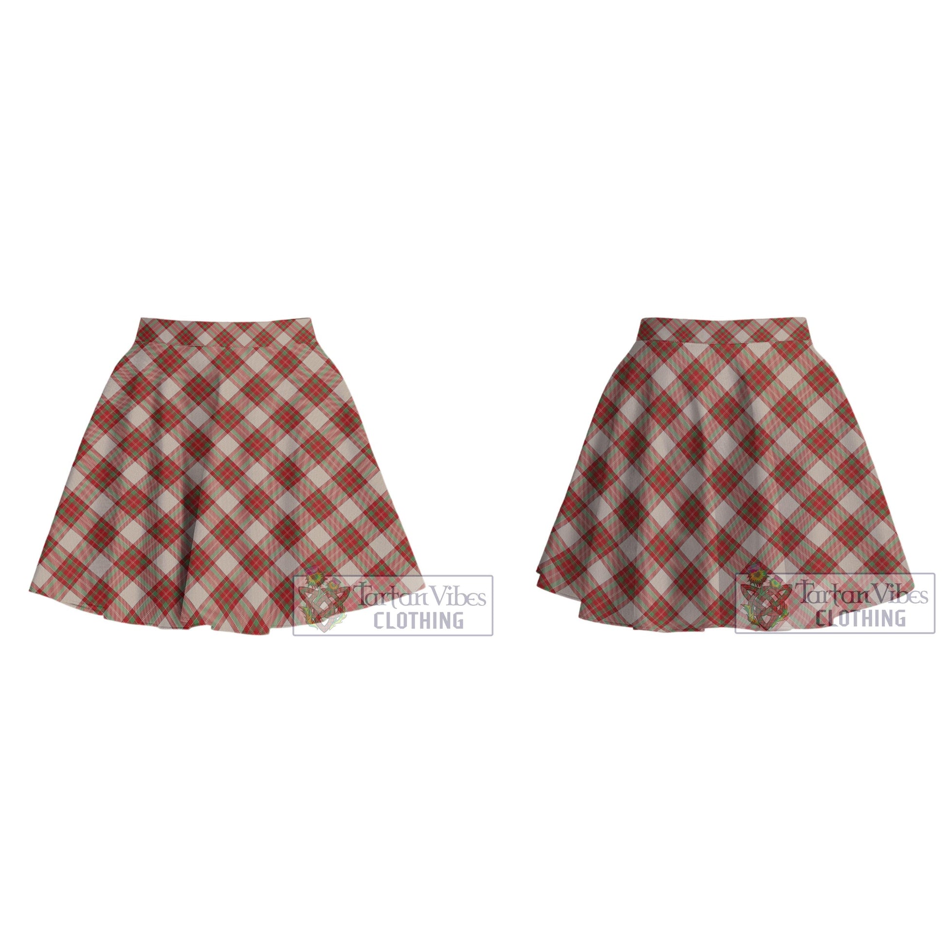 McBrayer Dress Tartan Women's Plated Mini Skirt Cross Style - Tartan Vibes Clothing