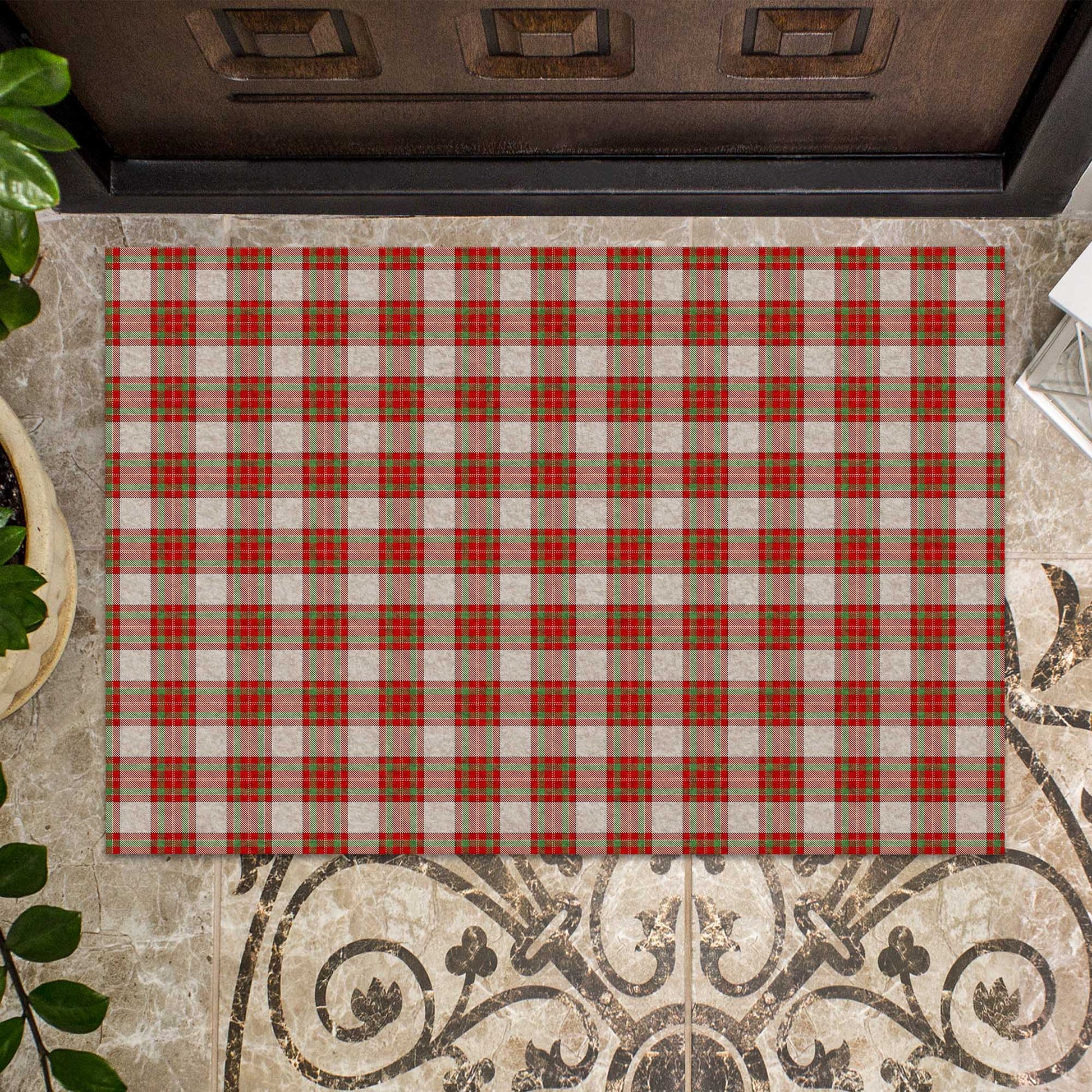 McBrayer Dress Tartan Rubber Doormat - Tartan Vibes Clothing