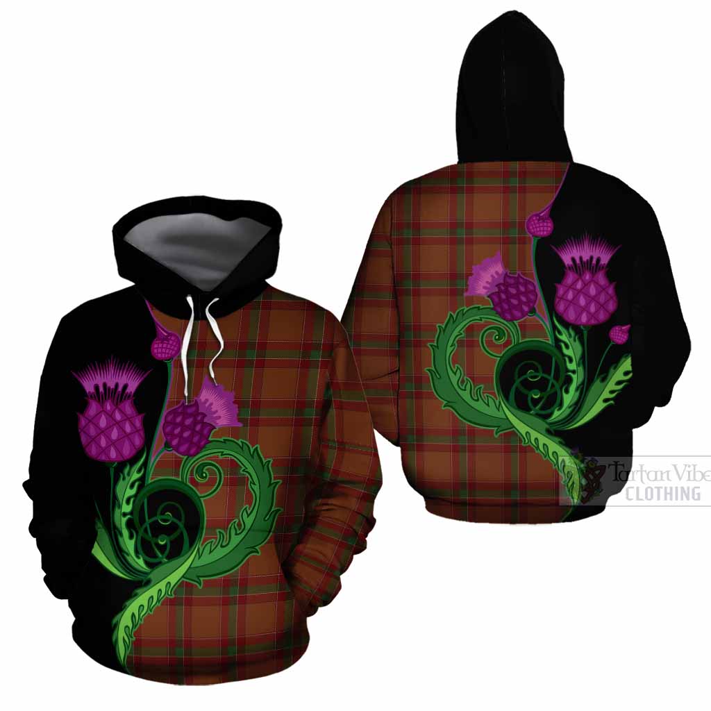 McBrayer Tartan Cotton Hoodie Traditional Scottish Thistle