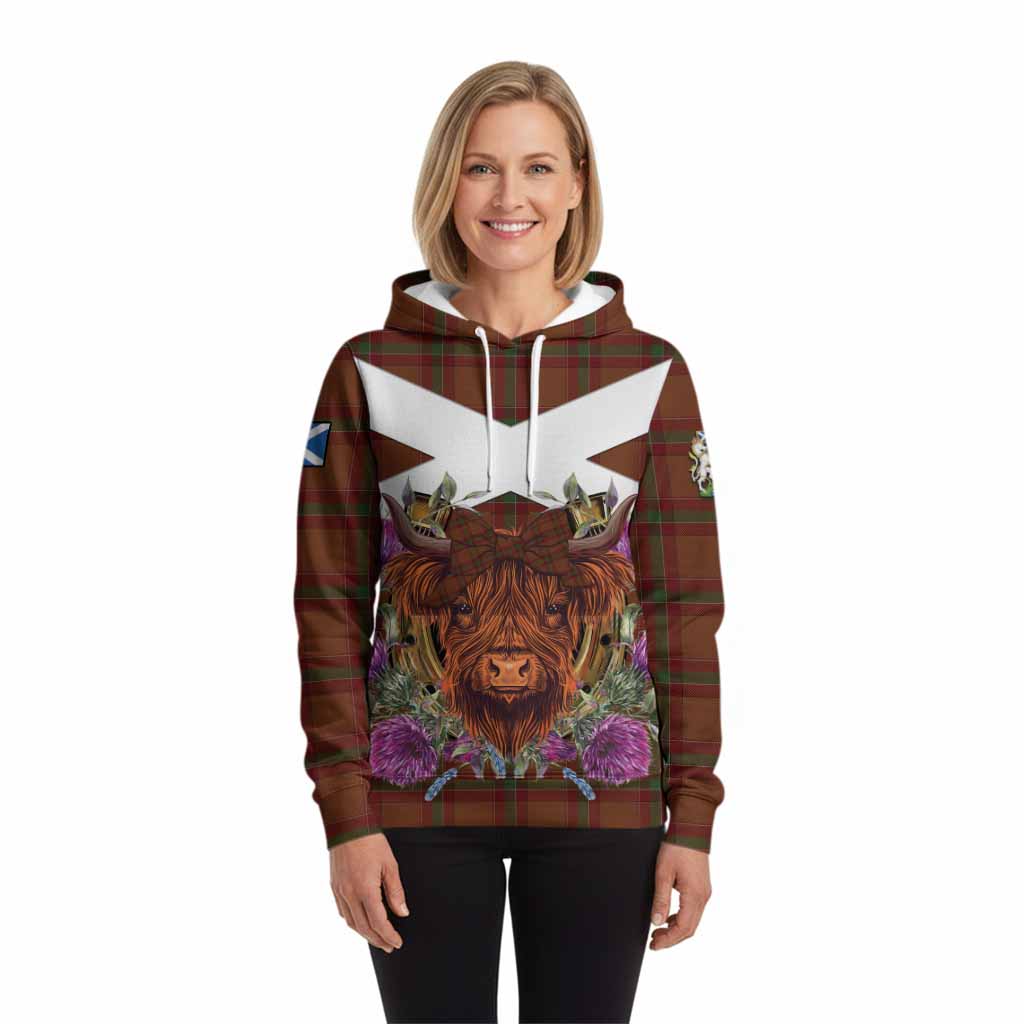 McBrayer Tartan Hoodie Scottish Thistle Heilan Coo