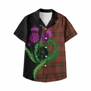 McBrayer Tartan Kid Hawaiian Shirt Traditional Scottish Thistle