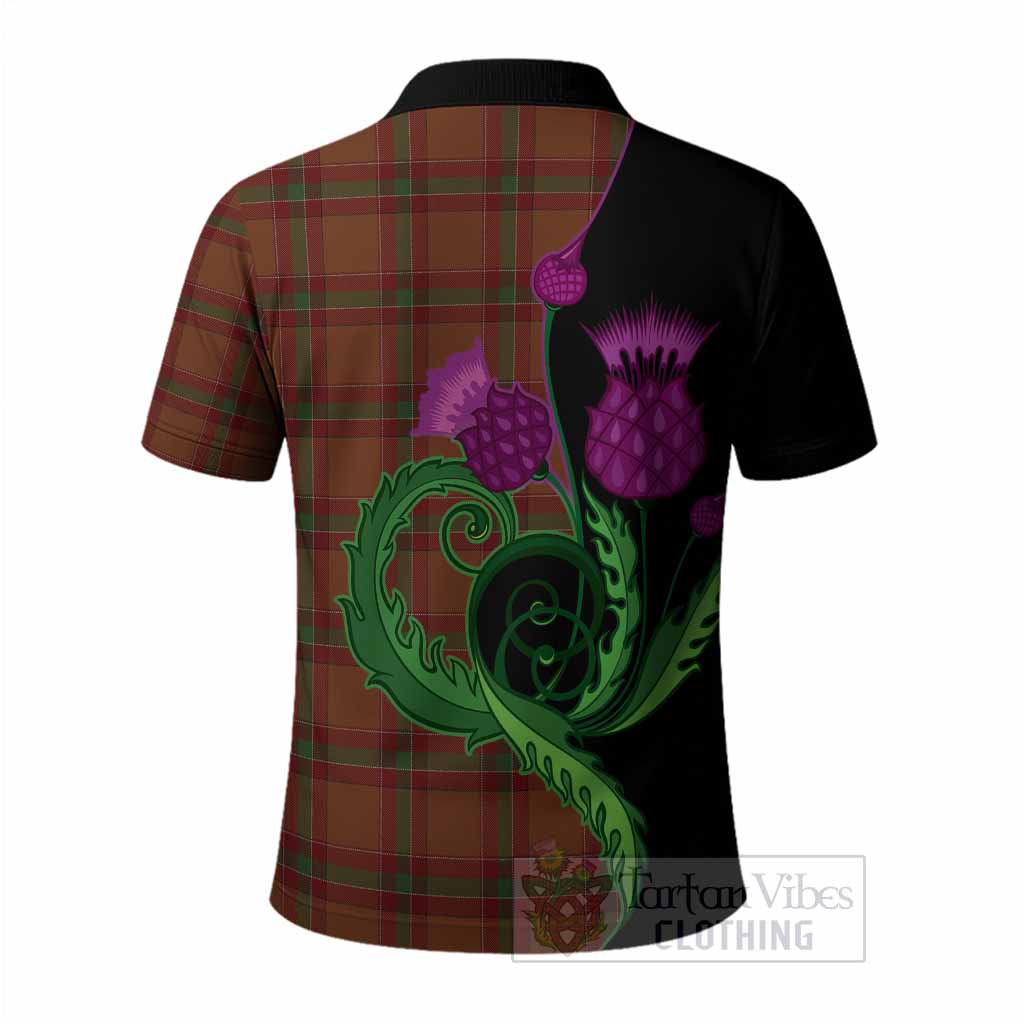 McBrayer Tartan Polo Shirt Traditional Scottish Thistle