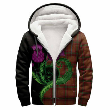 McBrayer Tartan Sherpa Hoodie Traditional Scottish Thistle