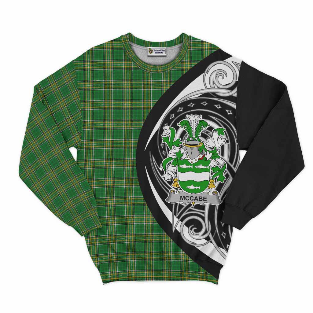 McCabe Irish Clan Sweatshirt Celtic Circle Style Unisex - Tartan Vibes Clothing