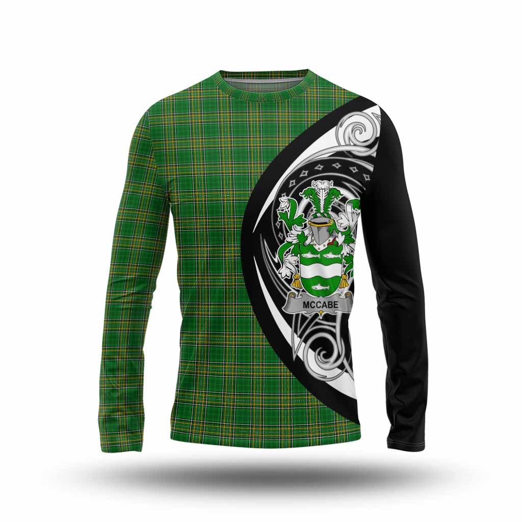 McCabe Irish Clan Long Sleeve T-Shirt Celtic Circle Style Unisex - Tartan Vibes Clothing