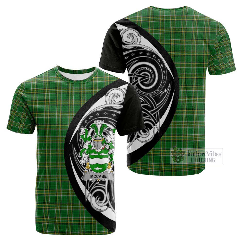 McCabe Irish Clan Cotton T-shirt Celtic Circle Style - Tartan Vibes Clothing