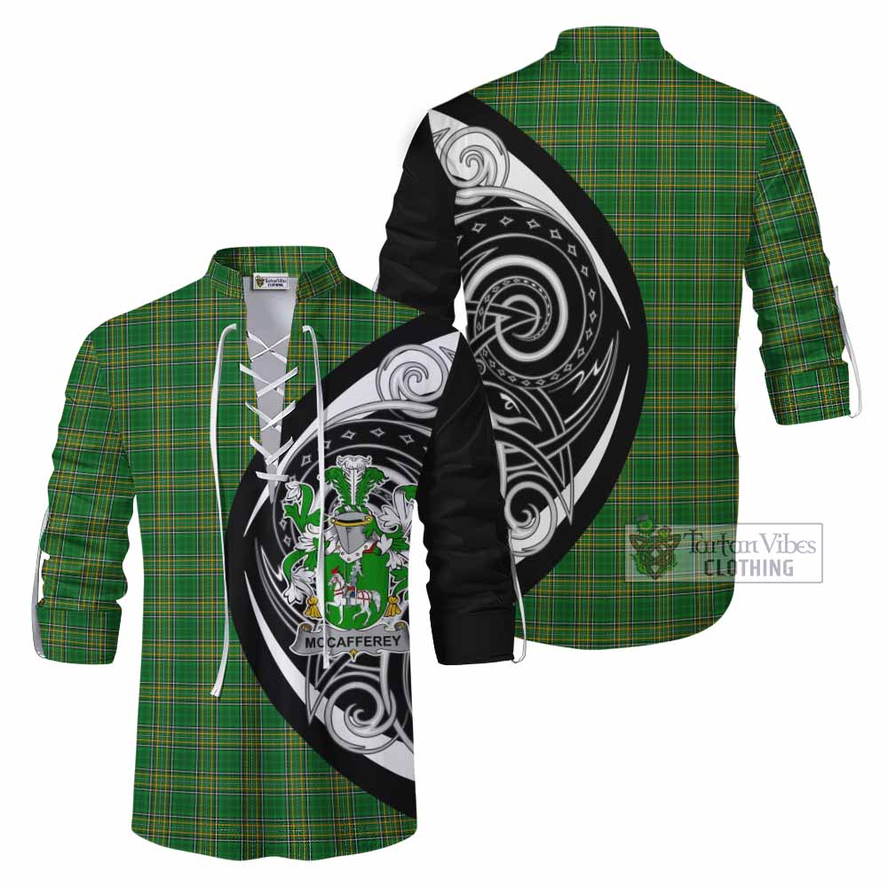 McCafferey Irish Clan Ghillie Kilt Shirt Celtic Circle Style - Tartan Vibes Clothing
