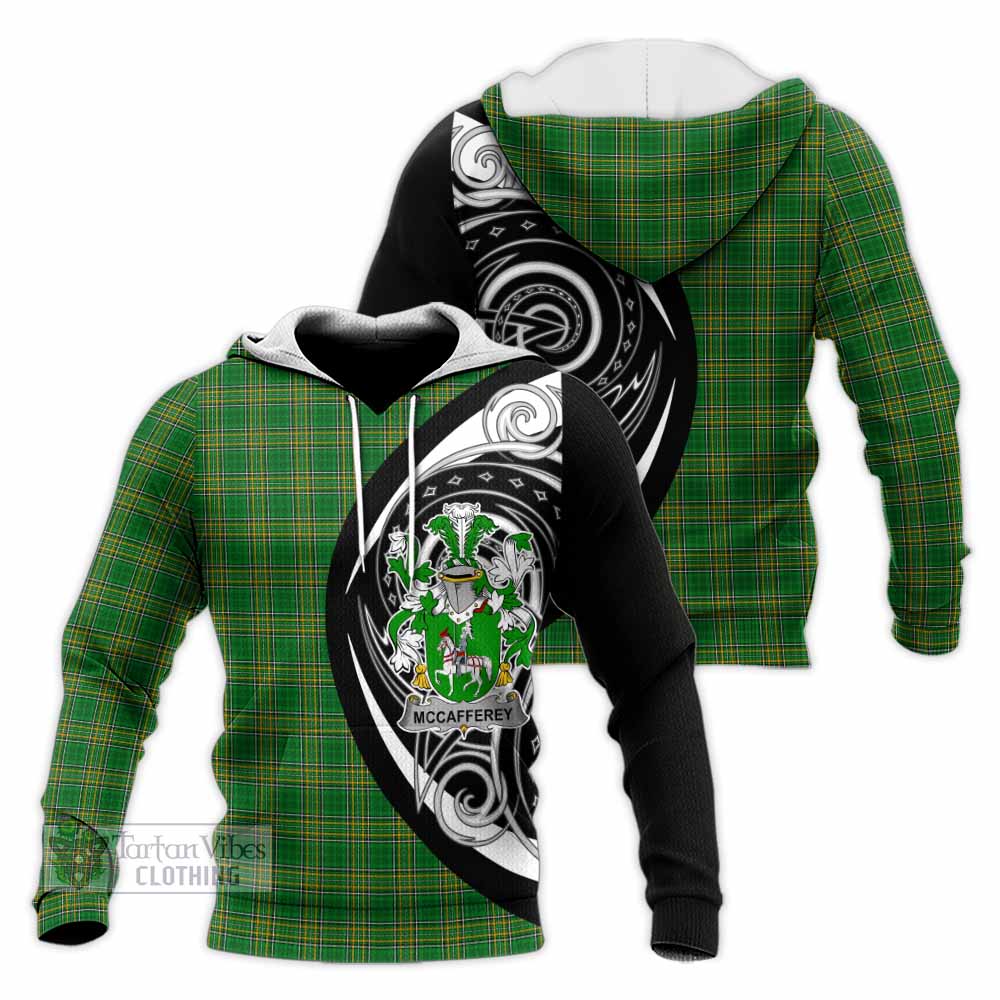 McCafferey Irish Clan Knitted Hoodie Celtic Circle Style - Tartan Vibes Clothing