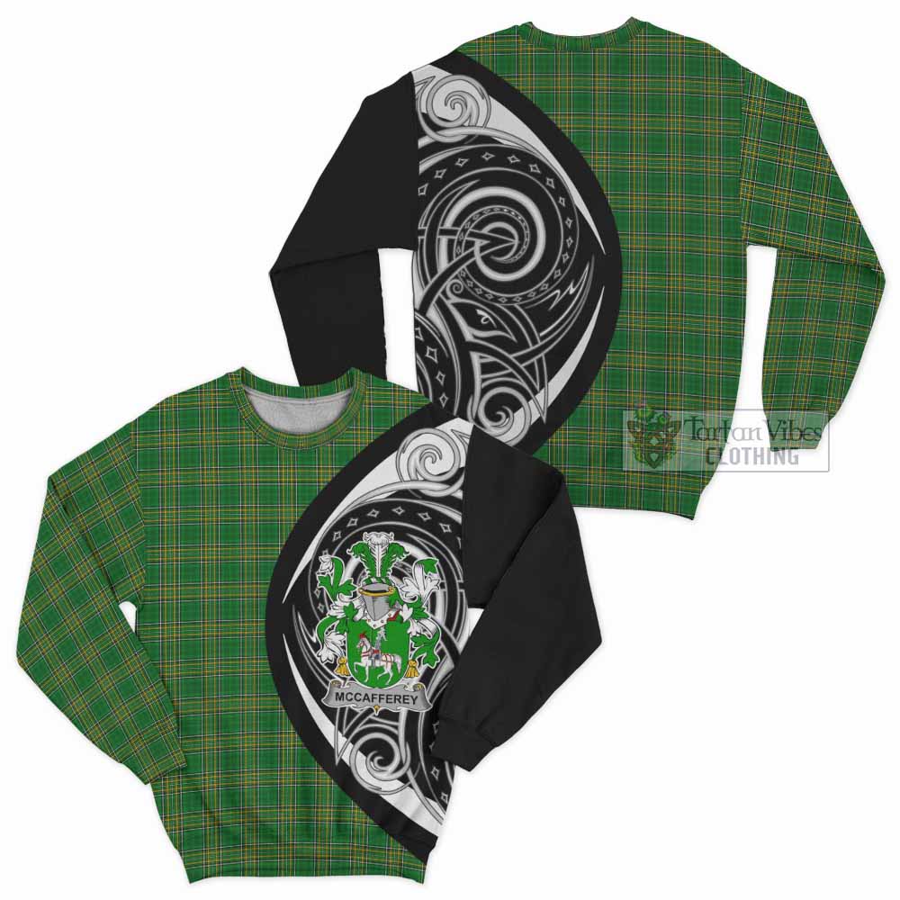 Tartan Vibes Clothing McCafferey Irish Clan Sweatshirt Celtic Circle Style