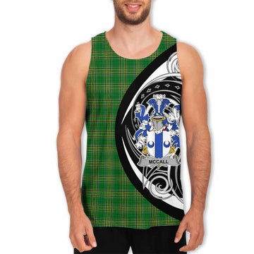 Tartan Vibes Clothing McCall Irish Clan Men's Tank Top Celtic Circle Style