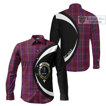 McCall (Caithness) Tartan Long Sleeve Button Up with Family Crest Circle Style Men's Shirt S - Tartan Vibes Clothing