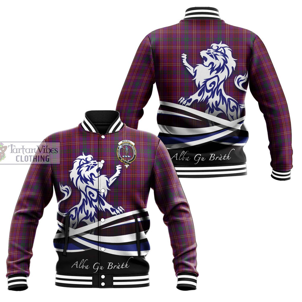 McCall (Caithness) Tartan Baseball Jacket with Alba Gu Brath Regal Lion Emblem Unisex - Tartan Vibes Clothing
