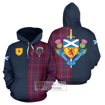 McCall (Caithness) Tartan Hoodie Alba with Scottish Lion Royal Arm Half Style Zip Hoodie - Tartan Vibes Clothing