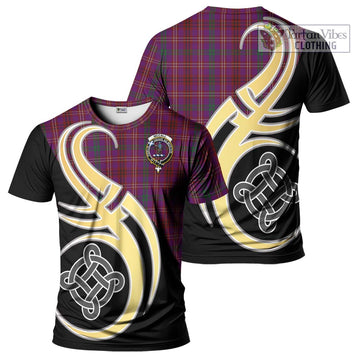 McCall (Caithness) Tartan T-Shirt with Family Crest and Celtic Symbol Style Kid's Shirt - Tartan Vibes Clothing