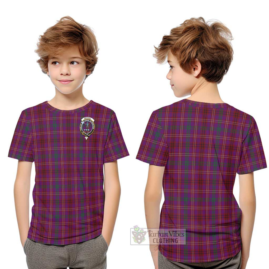 McCall (Caithness) Tartan Kid T-Shirt with Family Crest Youth XL Size14 - Tartan Vibes Clothing