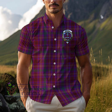 McCall (Caithness) Tartan Cotton Hawaiian Shirt with Family Crest Kid - Tartan Vibes Clothing