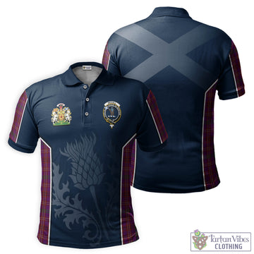 McCall (Caithness) Tartan Men's Polo Shirt with Family Crest and Scottish Thistle Vibes Sport Style Kid - Tartan Vibes Clothing